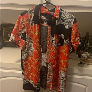 “MULTI PRINT LUXE WOVEN SHIRT” - Reason brand